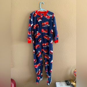 Fire truck onesie PJs